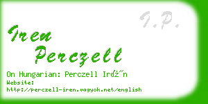 iren perczell business card